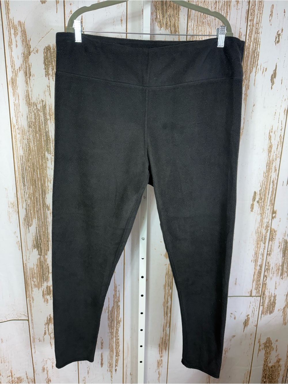 Climate Right by Cuddl Duds Women's Black Fleece Thermal Pants. Size XXL.